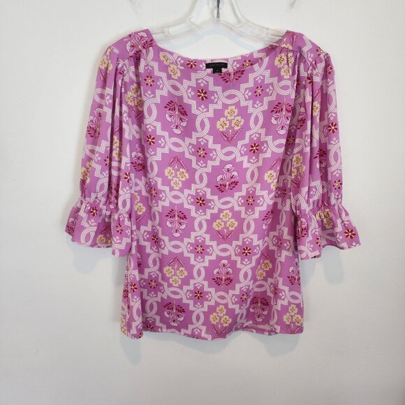 Ann Taylor Mixed Media Top, Size M, Like New - Picture 4 of 9